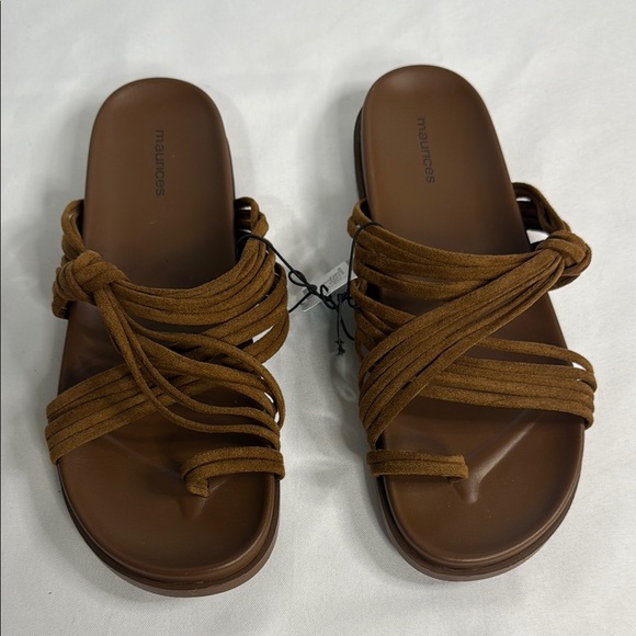 Brown Strappy Sandals - Picture 2 of 5